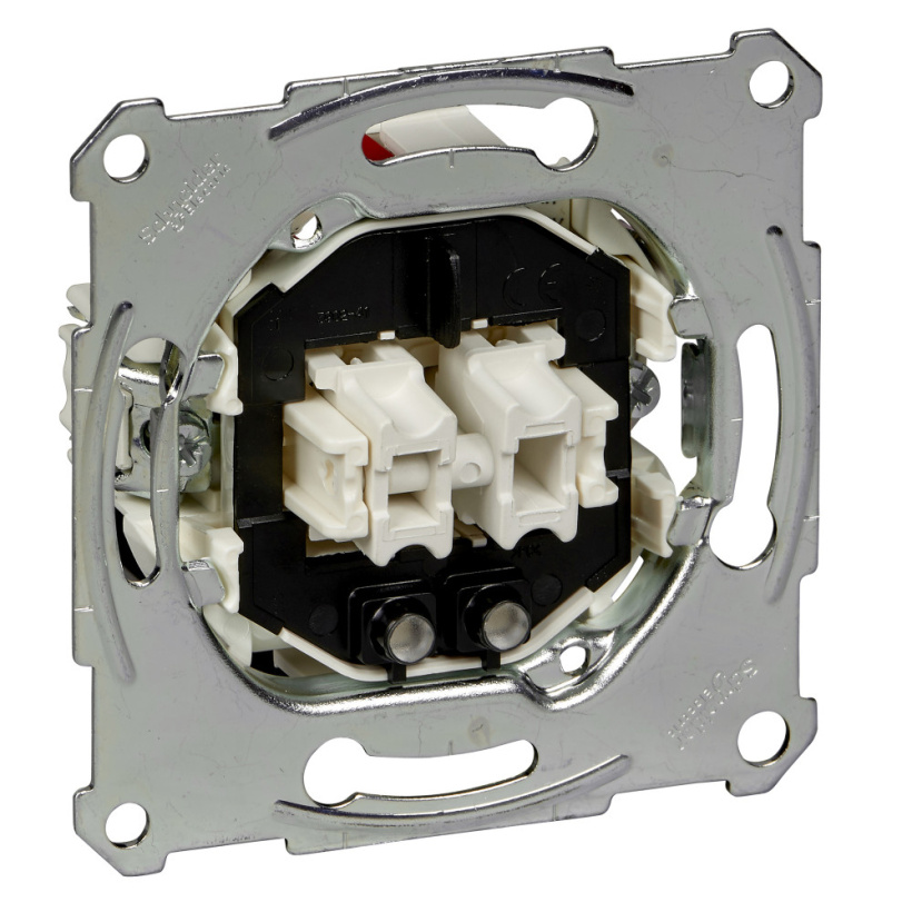 картинка Механизм выключателя 2-кл. 10А с подсветкой  Merten QuickFlex от магазина Электротехника
