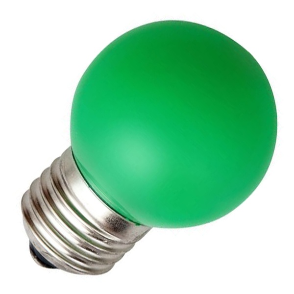 картинка Лампа LED  1 Вт Е27  зеленый LB-37 "шар" Feron от магазина Электротехника