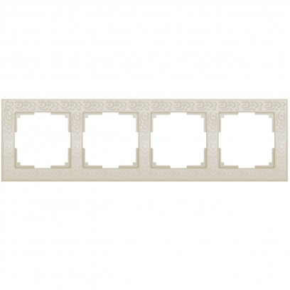 картинка Рамка 4-пост. слон. кость Flock WERKEL от магазина Электротехника