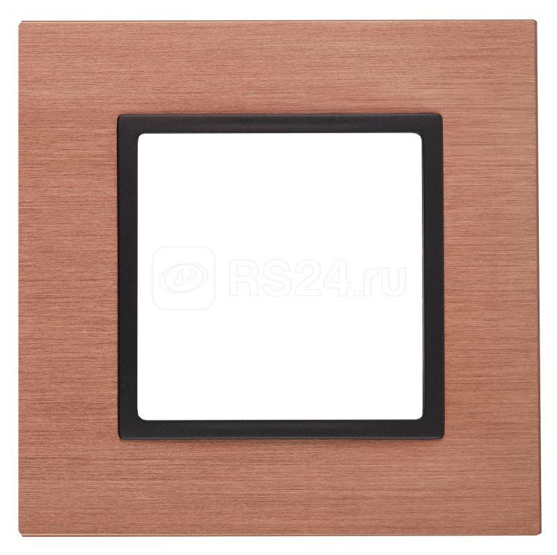 картинка Рамка 1-я металл медь+антрацит Elegance ЭРА !!! от магазина Электротехника