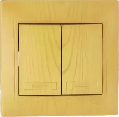 картинка Выключатель 2-кл.керамика ольха Mira Lezard от магазина Электротехника