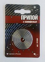 картинка Припой ПОС-61 спираль 3,0мм L=0,75м с канифолью (блистер) от магазина Электротехника