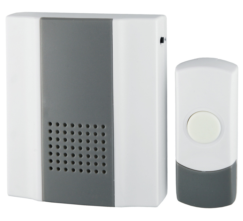 картинка Звонок проводной 25 мелодий,провод 1,5м, бело-серый 3хАА D65 ЭРА  от магазина Электротехника