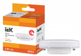 картинка Лампа LED  4Вт GX53  (380lm) 3000К 230В T75 "таблетка" IEK !!! от магазина Электротехника