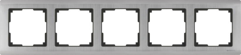 картинка Рамка 5-пост. глянцевый никель Metallic от магазина Электротехника