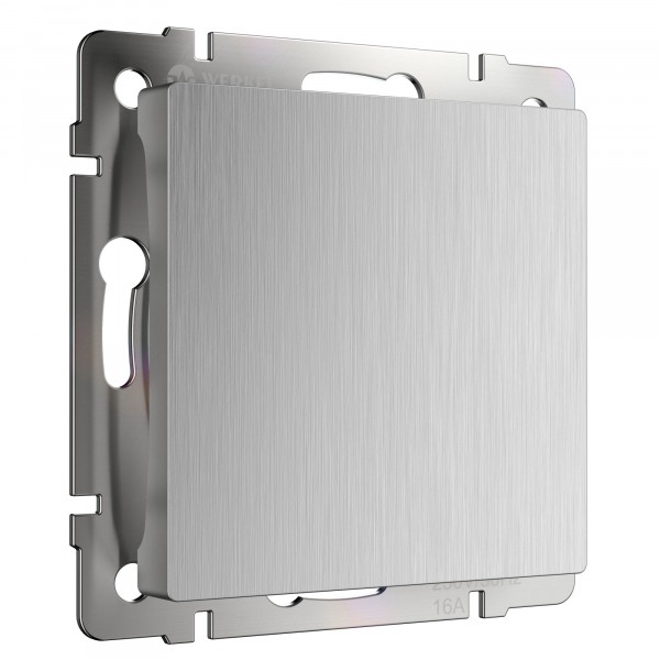 картинка Заглушка СУ серебряный рифленый Werkel от магазина Электротехника