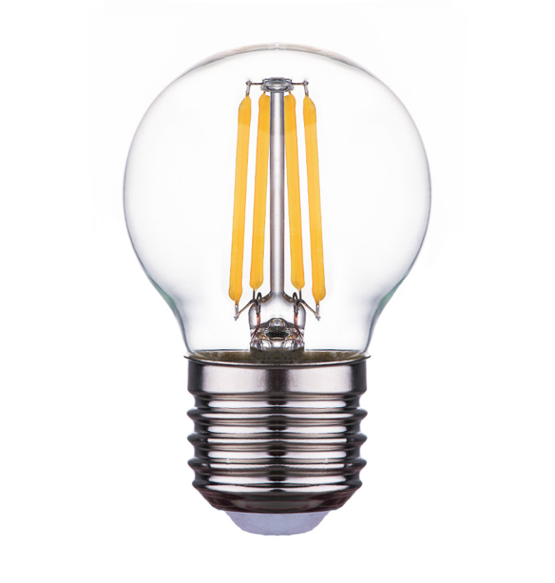 картинка Лампа LED  7 Вт E27 (600lm) 6500К 170-265В нитевидная прозрачная "шар" Фарлайт !!! от магазина Электротехника