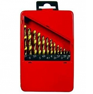 картинка Набор сверл по металлу,нитридтитан, 1,5-6,5мм, HSS,13шт Matrix от магазина Электротехника
