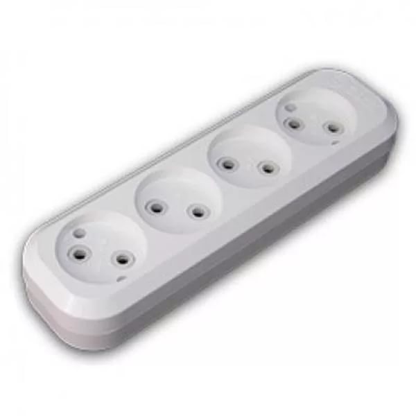 картинка Колодка 4-пост. 2P 10А белая Makel от магазина Электротехника