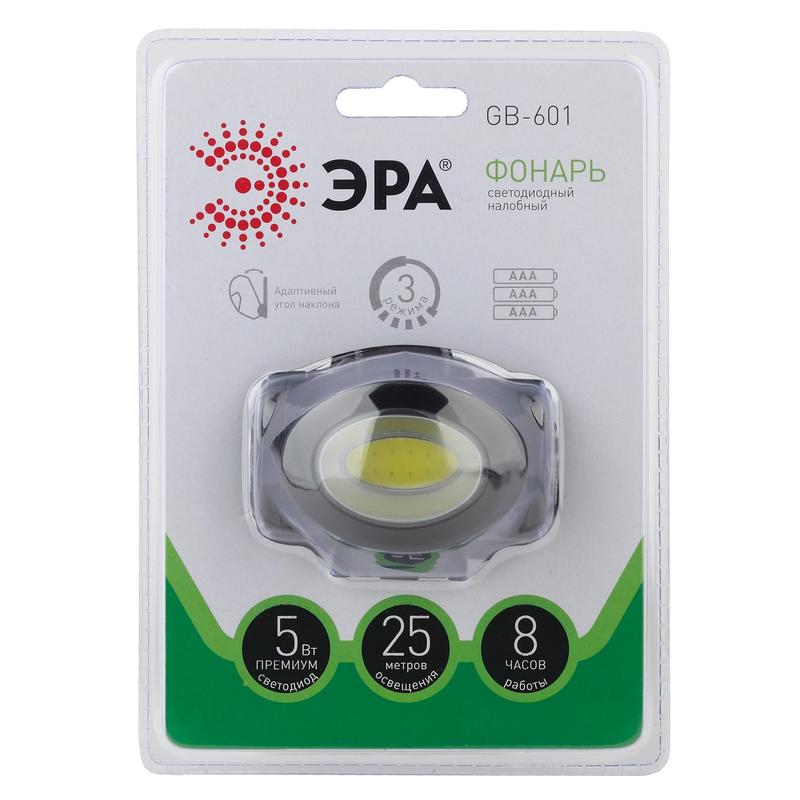 картинка Фонарь налобный LED 5Вт 150Лм СОВ диод, 3 реж., 3хААА, IP20 ЭРА от магазина Электротехника