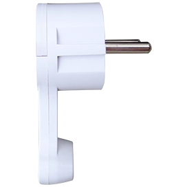 картинка Вилка за шкаф 2P+E 16А плоская белая Ecola от магазина Электротехника