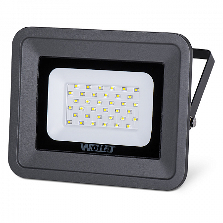 картинка Прожектор (LED)  30Вт 5700К 2700Лм IP65 серый Wolta от магазина Электротехника