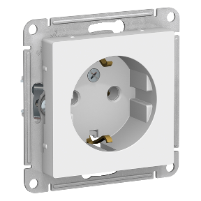 картинка Розетка 1-я 2P+E 16А СУ механизм белый ATLAS DESIGN от магазина Электротехника