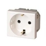 картинка Розетка силовая с з/к белая Viva (уп=5шт.)ДКС от магазина Электротехника