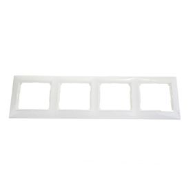 картинка Рамка 4-пост. белый Basic 55 от магазина Электротехника