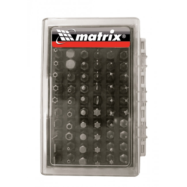 картинка Набор бит с магнитным держателем CrV 61шт Matrix от магазина Электротехника
