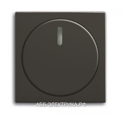 картинка Накладка мех-ма светорегулятора роторного с лампой шато/черный Basic 55 от магазина Электротехника