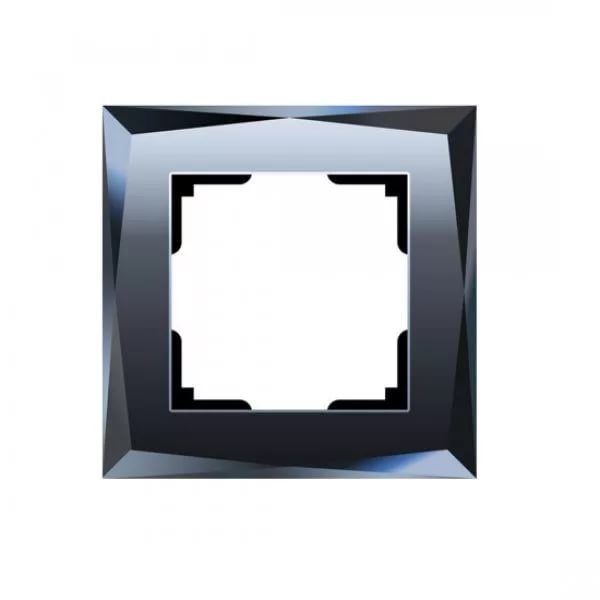 картинка Рамка 1-пост. черная (зеркало) Diamant от магазина Электротехника