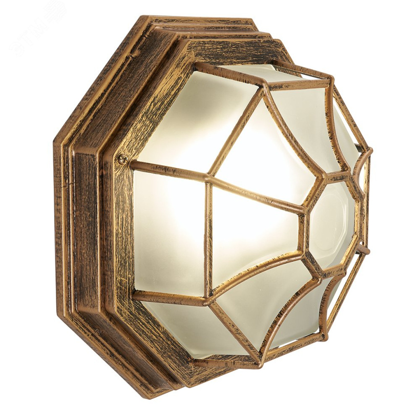 картинка Светильник-НБУ-60w вверх Е27 IP44 чер.зол. PL661 FERON от магазина Электротехника