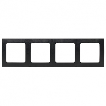 картинка Рамка 4-пост. черный Стокгольм от магазина Электротехника
