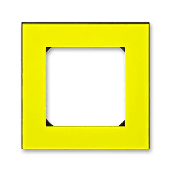 картинка Рамка 1-пост. жёлтый/дымчатый чёрный LEVIT от магазина Электротехника
