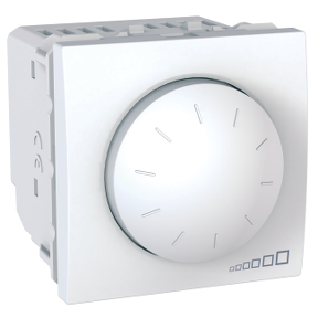 картинка Светорегулятор поворотно-нажимной 40-1000Вт/ВА (R+RL) белый Unica от магазина Электротехника