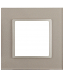 картинка Рамка 1-я стекло шампань+шамп. Elegance ЭРА !!! от магазина Электротехника