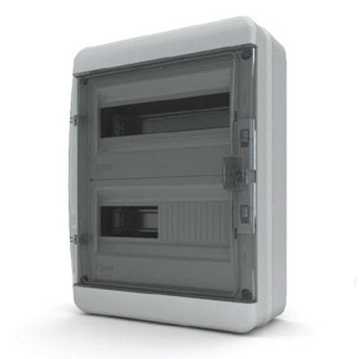 картинка Пластиковый распределительный щит BNK IP65 (36 мод) прозрачная черная дверца Tekfor от магазина Электротехника