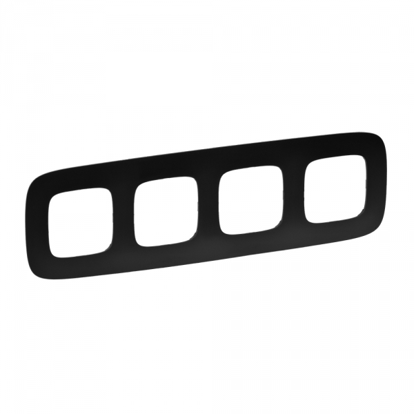 картинка Рамка 4-пост. универсальная Матовый черный Valena ALLURE от магазина Электротехника