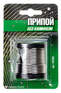картинка Припой ПОС-61 катушка 2,0мм 100г без канифоли (блистер) от магазина Электротехника