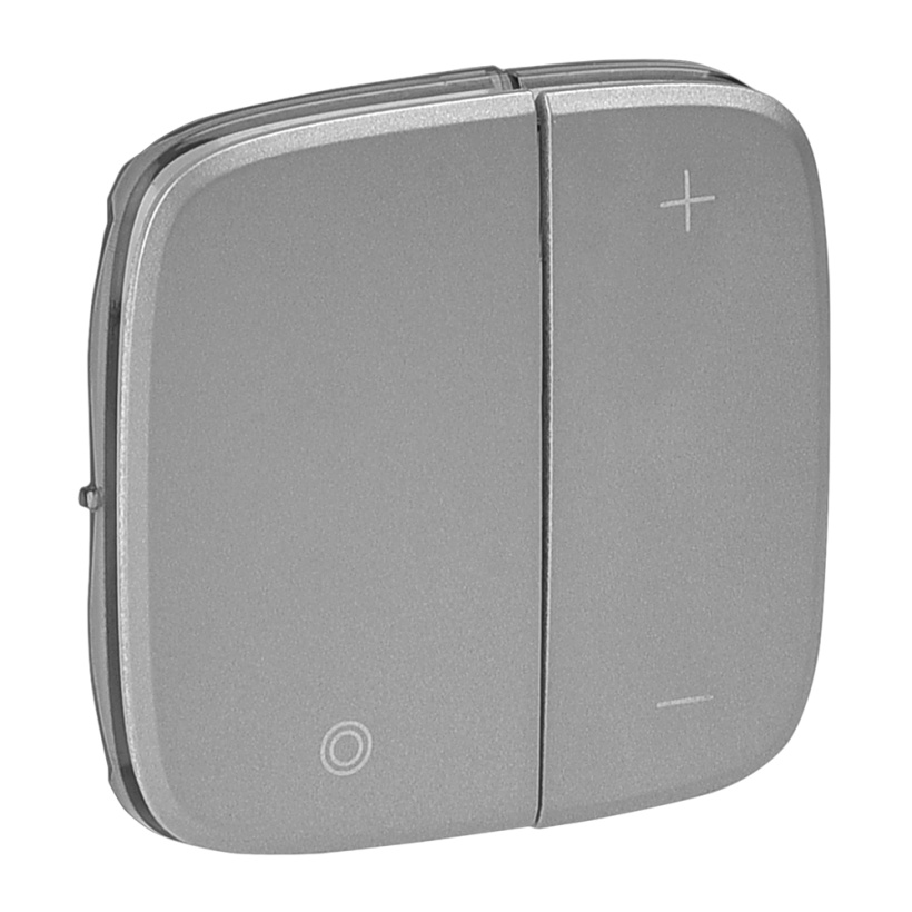 картинка Накладка светорегулятора кнопочного Алюминий Valena Allure от магазина Электротехника