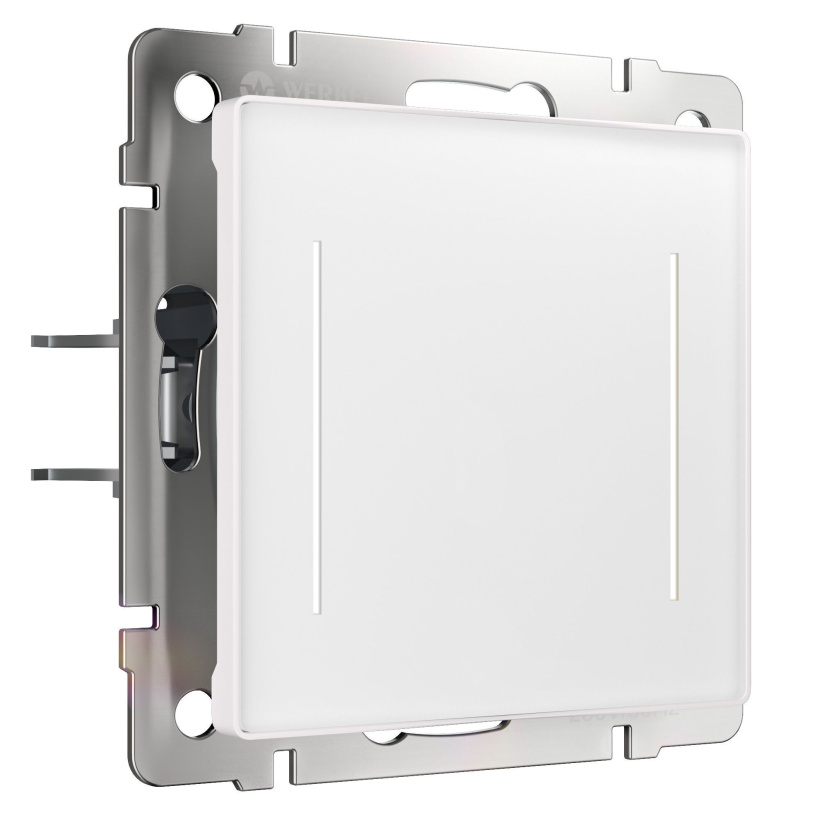 картинка Выключатель 2-кл.  4А СУ сенсорный с подсветкой механизм белый Werkel от магазина Электротехника
