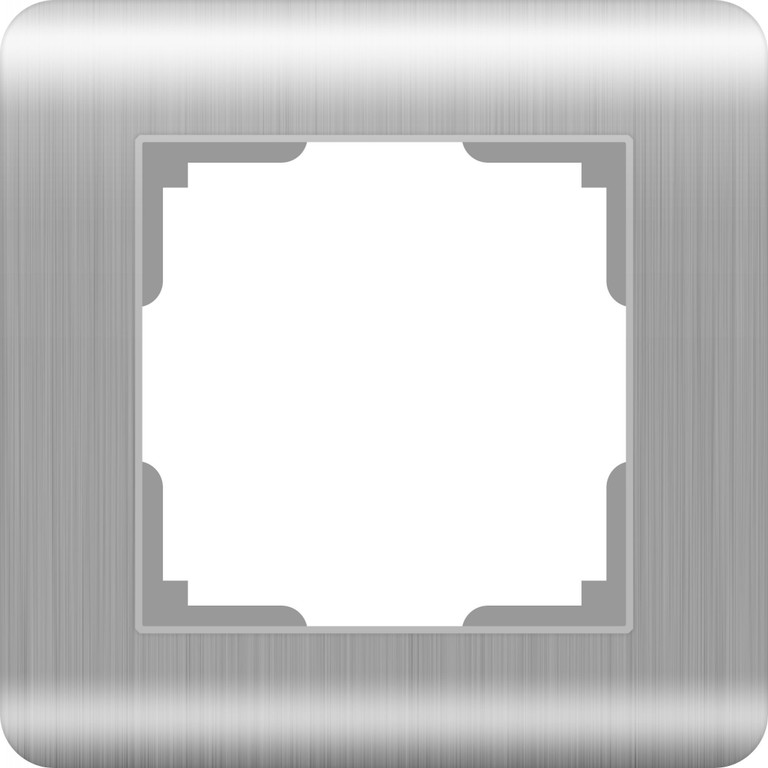 картинка Рамка 1-пост. серебряная Stream от магазина Электротехника