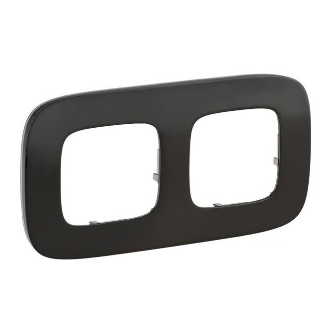 картинка Рамка 2-пост. универсальная Черная сталь Valena ALLURE от магазина Электротехника