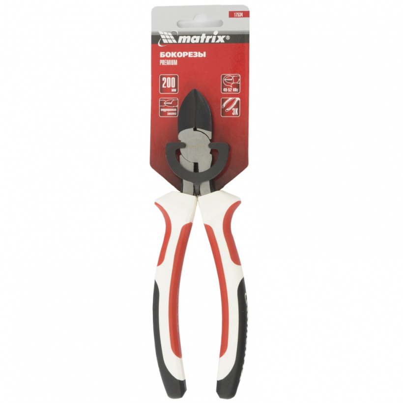 картинка Бокорезы 200мм, 3-х компонентные рукоятки MATRIX Premium от магазина Электротехника