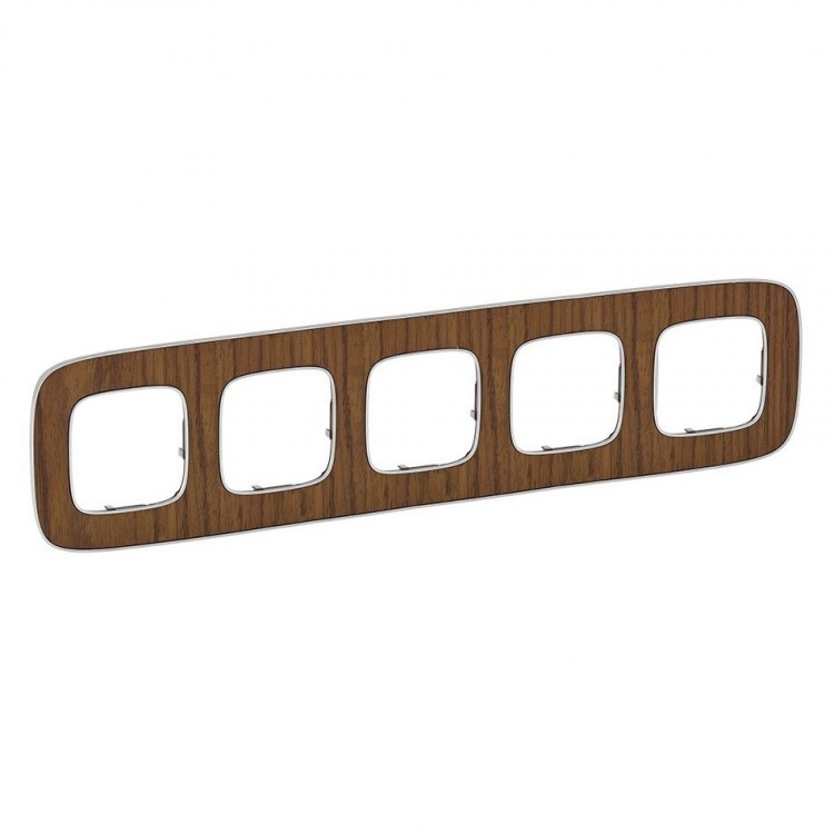 картинка Рамка 5-пост. универсальная Орех Valena ALLURE от магазина Электротехника