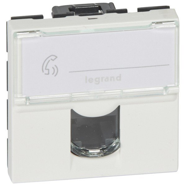 картинка Розетка PC/RJ45 1 мод. UTP кат. 5e Mosaic/Legrand от магазина Электротехника