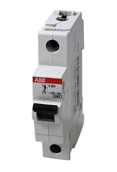 картинка Выключатель автоматический 1-пол.  4А D 6кА S201 ABB от магазина Электротехника
