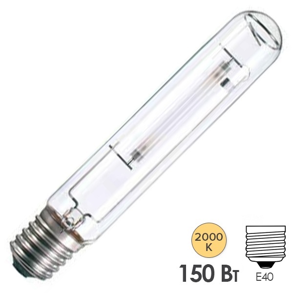 картинка Лампа ДНаТ "цилиндр" 150Вт E40 прозр. Лисма от магазина Электротехника