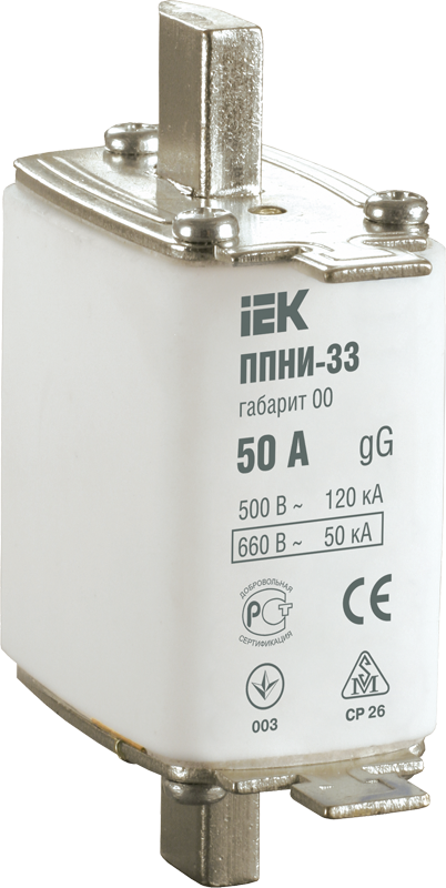 картинка Плавкая вставка предохранителя ППНИ-33, габарит 0,  10А  IEK !!! от магазина Электротехника