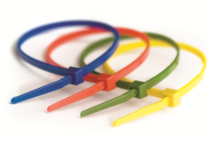 картинка Хомут 200х4.8мм полиамид красный (100шт) DKC от магазина Электротехника