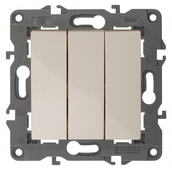 картинка Выключатель 3-кл. авт. клем сл. кость Elegance ЭРА !!! от магазина Электротехника