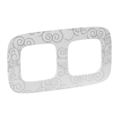 картинка Рамка 2-пост. универсальная Нарцисс хром Valena ALLURE от магазина Электротехника