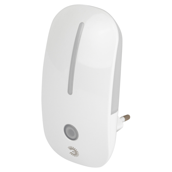 картинка Ночник LED 1W  в розетку с с датчиком освещенности белый ЭРА !!! от магазина Электротехника