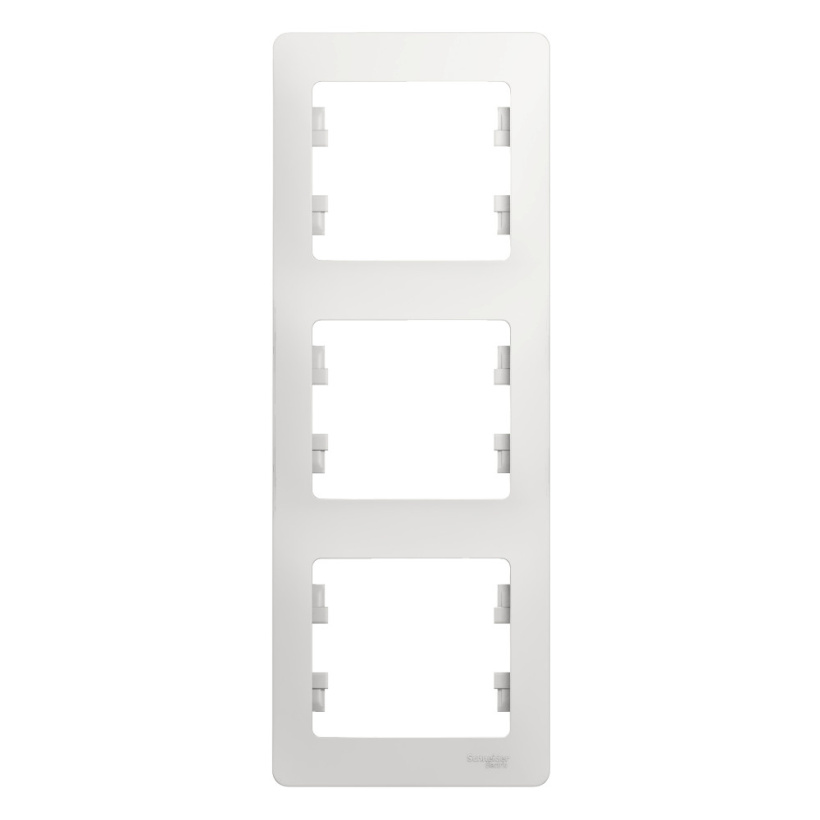 картинка Рамка 3-пост. вертикальная, белый, Glossa от магазина Электротехника