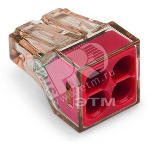 картинка Клемма 4-конт Cu 1.5-4мм.кв WAGO (100шт) от магазина Электротехника
