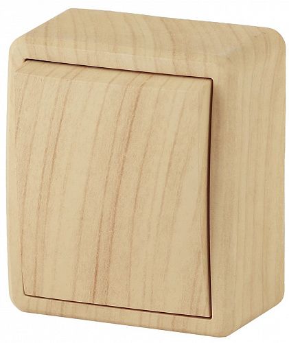 картинка Переключатель 1-кл. IP20, 10АХ-250В, ОУ, сосна Эксперт ЭРА от магазина Электротехника