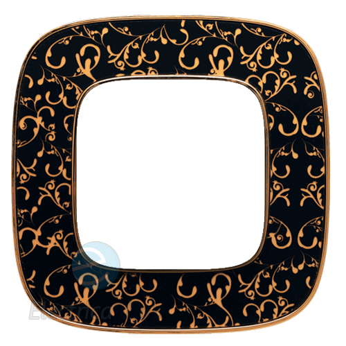 картинка Рамка 1-пост. универсальная Барокко нуар Valena ALLURE от магазина Электротехника