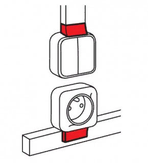 картинка Адаптер для кабель-канала 40x16мм QUTEO Legrand от магазина Электротехника