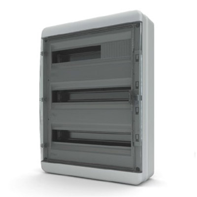 картинка Пластиковый распределительный щит BNK IP65 (54 мод) прозрачная черная дверца Tekfor от магазина Электротехника